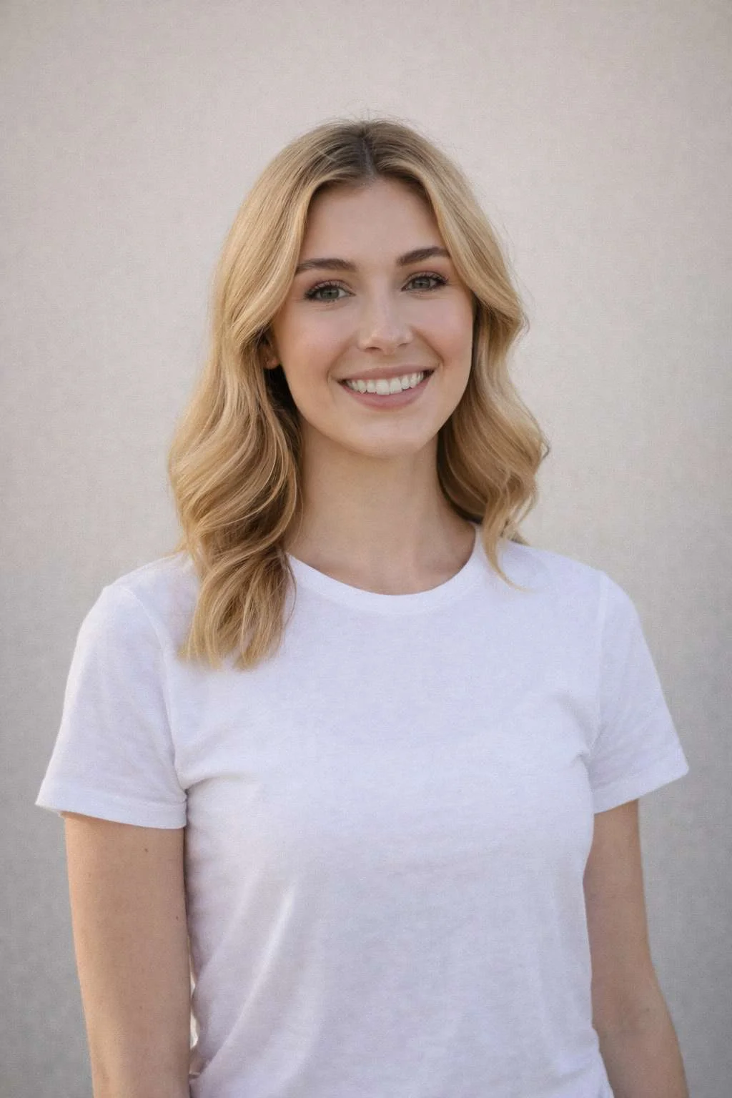 Selfie photo before AI travel photo transformation