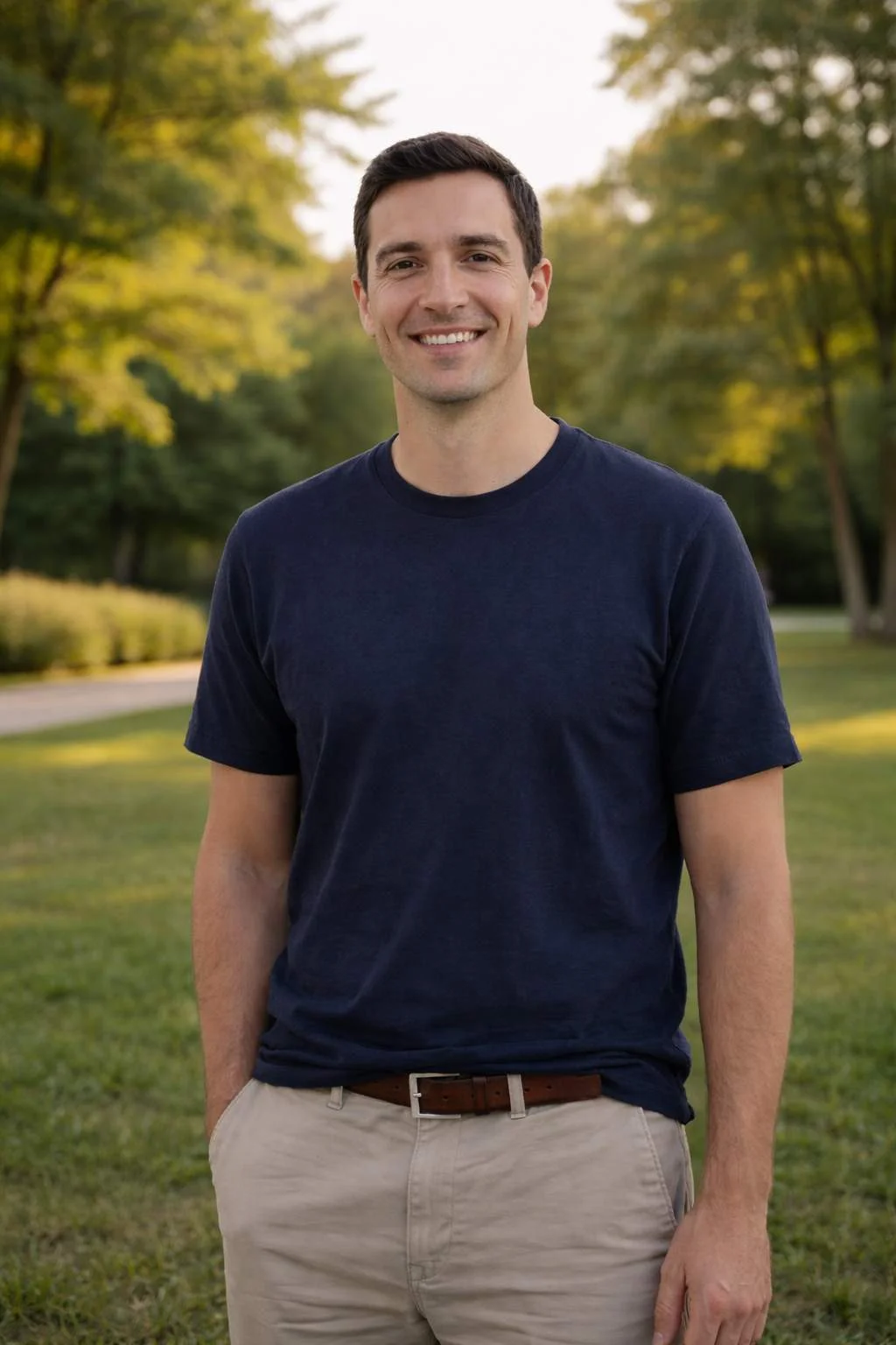 Original selfie uploaded to AI travel photo generator